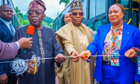 Nigerians lament slow take off, as Tinubu launches Innoson CNG buses