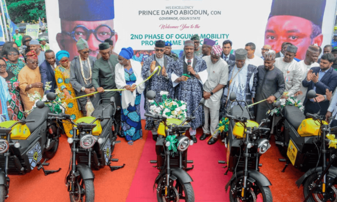 Abiodun launches e-motorcycles, tricycles to ease movement, transportation fares in Ogun