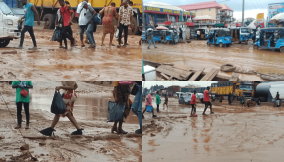 Collapsed Asaba-Onitsha Expressway turns nightmare to road users