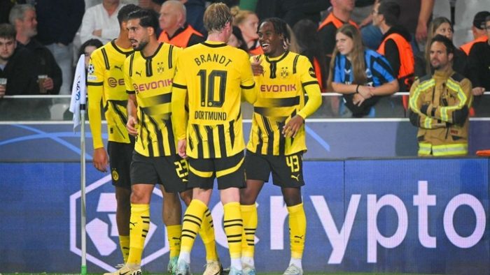 Dortmund 3-0 win at Brugge
