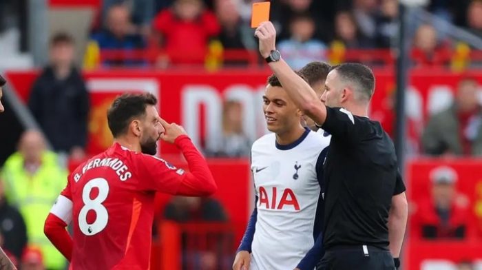 Fernandes red-card