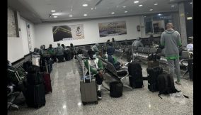 SuperEagles-Libya-airport