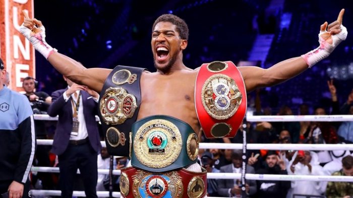 Anthony Joshua-belts