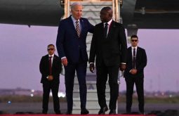 Biden arrives Angola