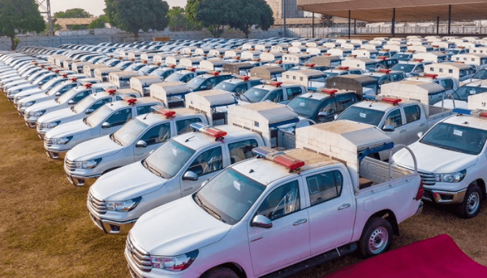 Sanwo-Olu hands over 260 patrol vehicles to police, others