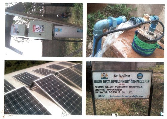 Water project and solar power