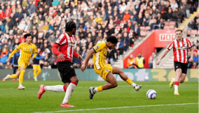 Brighton thrash struggling Southampton 4-0 to keep European hopes on track