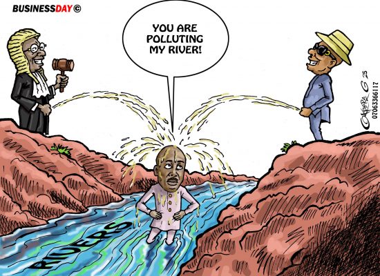 The pollution of rivers