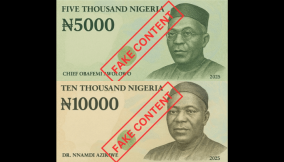 CBN declares report on N10,000, N5,000 banknotes as fake