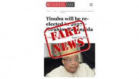 DISCLAIMER: False attribution of article to BusinessDay