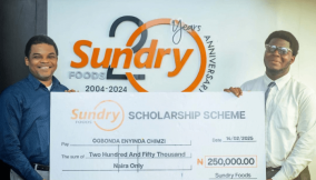 Sundry Foods awards scholarship to students in host communities