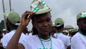 Corps member begins cemetery fencing to honour departed souls.