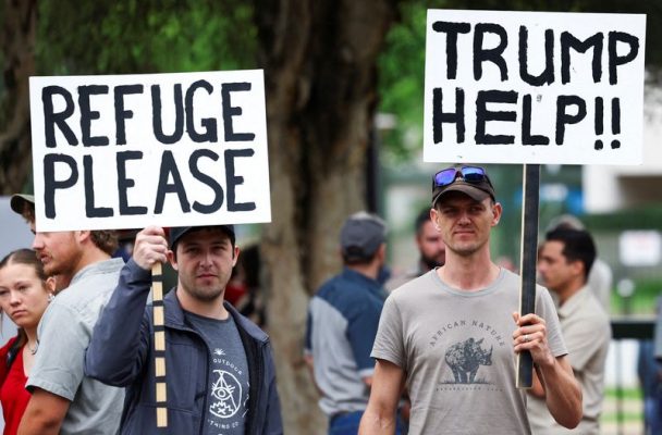 FILE PHOTO: Pro-Trump Demonstration outside the U.S. Embassy in Pretoria