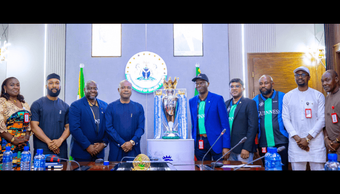 Mbah receives EPL Trophy, seeks Guinness’ partnership to grow sports in Enugu