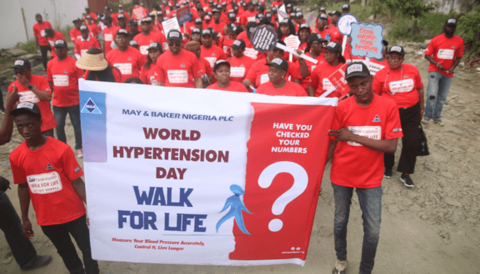 May & Baker marks world hypertension day with walk for life campaign