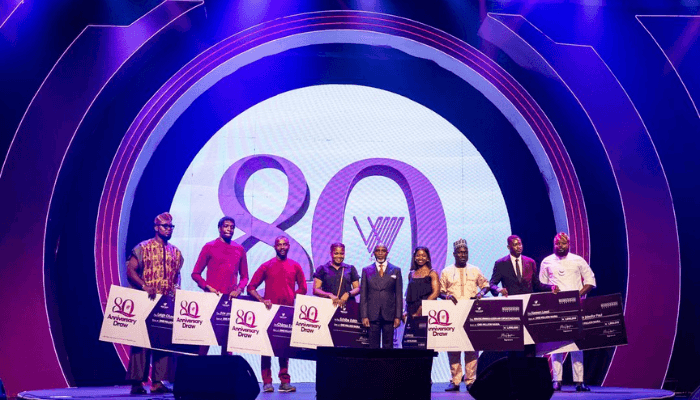 Customers receive N14m at Wema Bank 80th anniversary