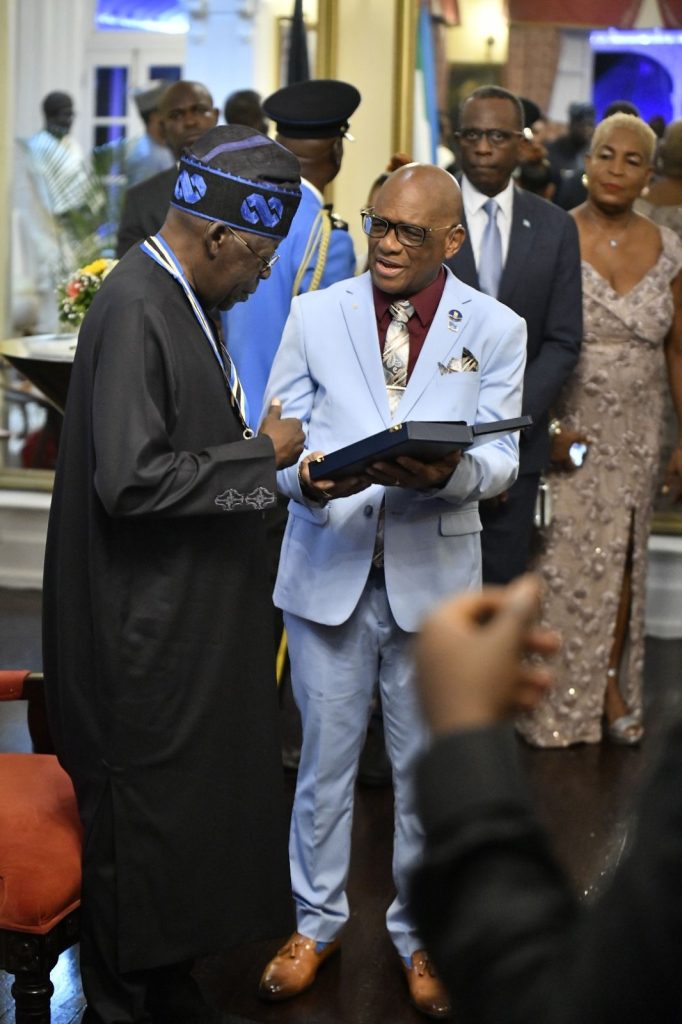 Bola Tinubu receives Saint Lucia's highest national honour after investiture by Phillip Pierre