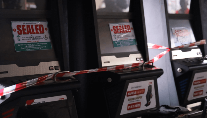Enugu govt goes tough on illegal game operators, seals up outlets
