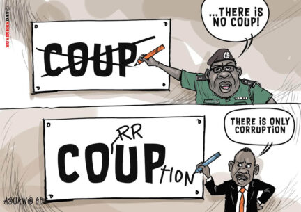 There is coup in corruption