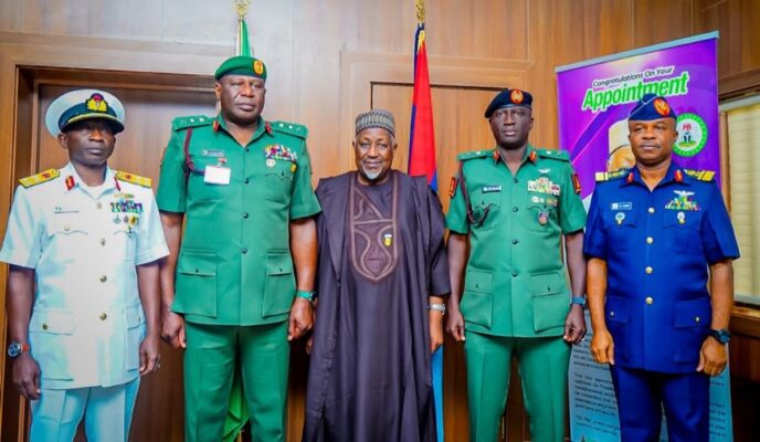 Mohammed Badaru and service chiefs