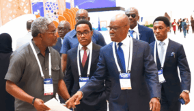 Nigerians react as Wike attends Asian summit with sons