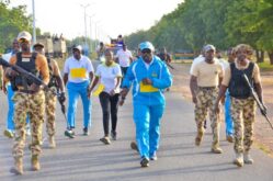Walk Jog Exercise by security agencies