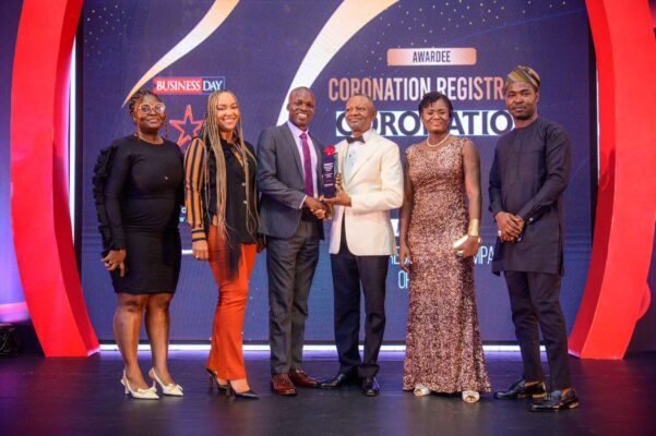 Africa’s Leading Registrars Company – Coronation Registrars Limited Clinches 2025 BusinessDay BAFI Award for Best Registrars Company of the Year