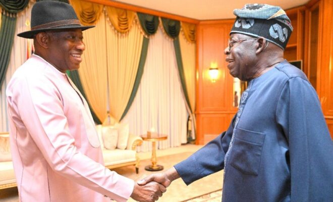 Goodluck Jonathan and President Tinubu
