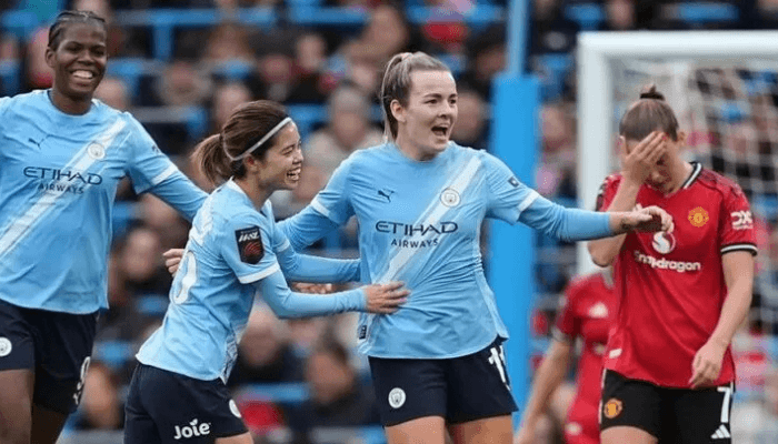 Hemp makes scoring return as Man City thrash United 3-0