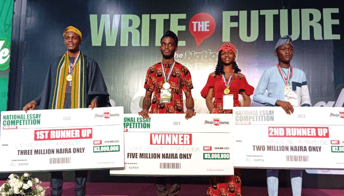 NEC, FIRS announce winners of 2025 essay on tax