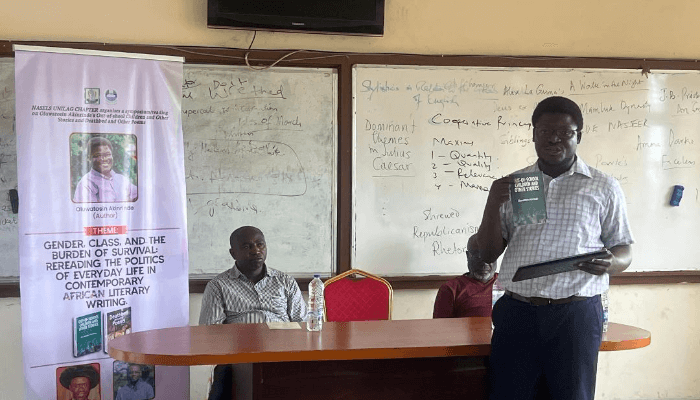When words become wounds: Oluwatosin Akinrinde and the Art of Survival at the NASELS UNILAG Symposium