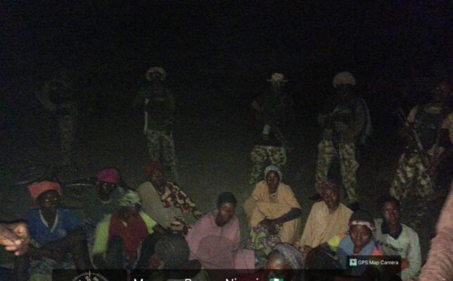 Soldiers Army rescue teenage girls