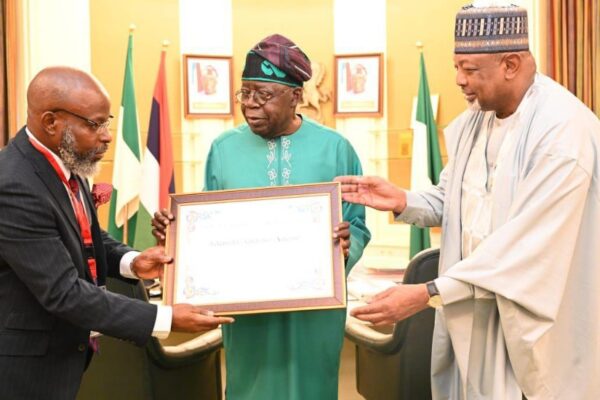 Tinubu receives Adenle