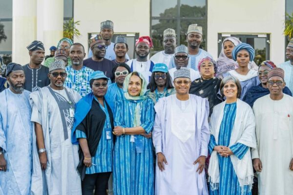 Uba Sani and UNICEF team