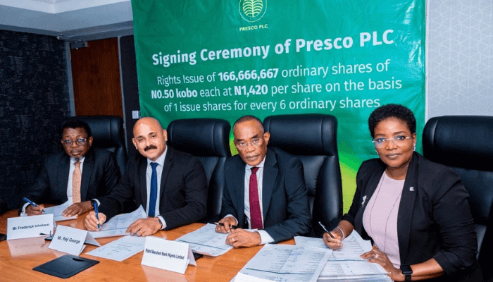 Presco to raise N237bn through rights issue to shore up working capital