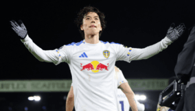 Tanaka volley earns Leeds United 3-3 draw against Liverpool