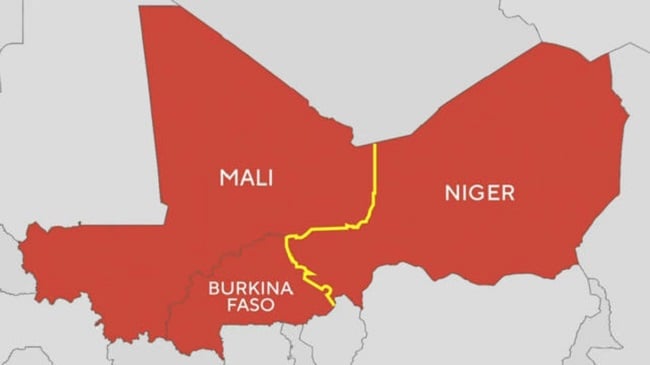 Mali-Niger-Burkina-Faso-map