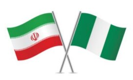 Nigeria and Iran flags