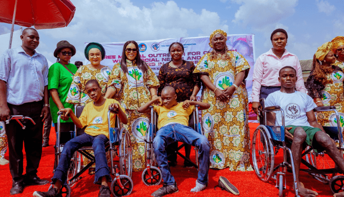 Oborevwori’s wife reaches out to children with special needs, caregivers in Delta Central