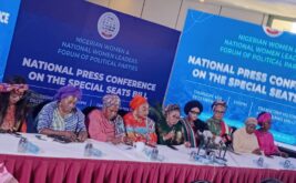 Press conference on special seat bill