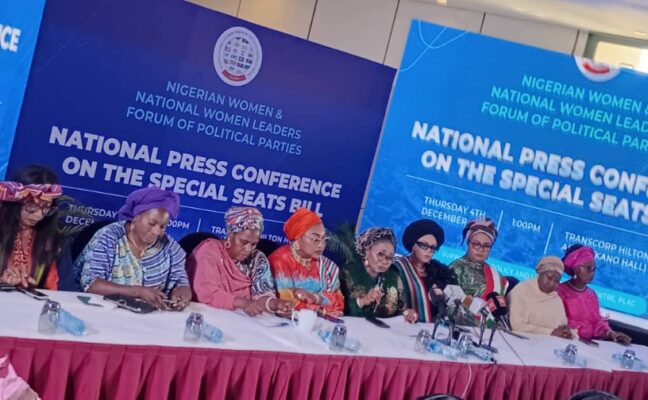 Press conference on special seat bill