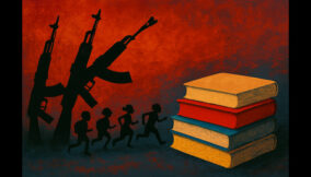Schools in the shadow of guns (2)