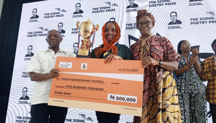 Ogoke Victoria, Yabatech student, wins ZODML 2025 poetry competition