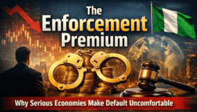 The Enforcement Premium. Why weak contract enforcement increases the cost of borrowing in Nigeria and makes access to credit very expensive.