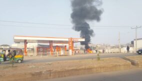 Fire at filling station