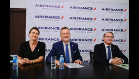 From left: Stephanie Spelle, Commercial Director, Nigeria, Ghana, & Southern Africa; Air France Nigeria’s General Manager, Mr Jean-Luc Mevellec and Consul General of France in Lagos, Mr Laurent Favier