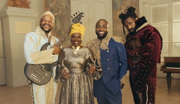Davido-with-The-Cavemen.-Angelique-Kidjo-e1702911373620