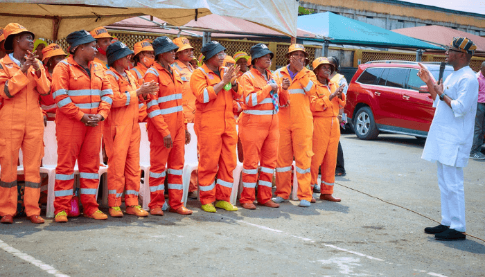 IWD: LAWMA Honours Female Street Sanitation Workers