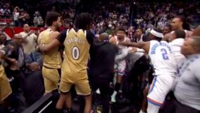 Mitchell Champagnie On-Court Brawl
