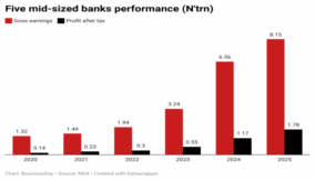 Mid-sized banks’ earnings surge 446% on FX gains, loan repricing
